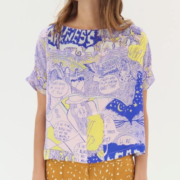 Rachel Comey Tops - Rachel Comey Alban Top in Chatter Print, XS-S